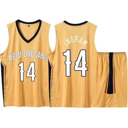 Dad And Son New Orleans Basketball Jersey Matching Birthday Gift Kids Adult Sport Outfit