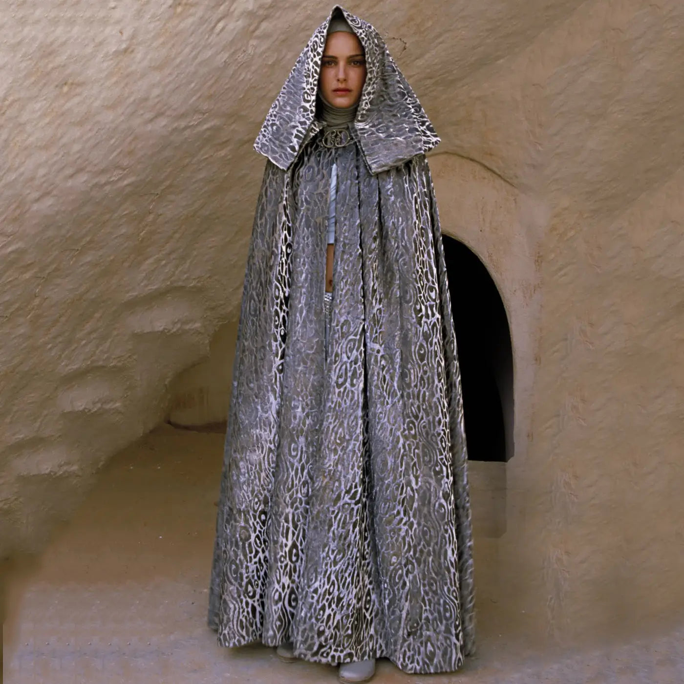 Padme Costume Tatooine Two-piece Padme Amidala Fantasia Cloak Movie Space Battle Disguise Outfit