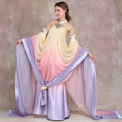 Queen Padme Costume Padme Amidala Villa Retreat Dress Women Carnival Theme party Cosplay Outfit