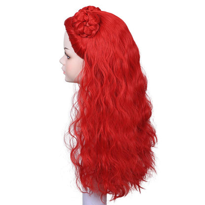 Girls Princess Red Costume The Rise of Red Jumpsuit and Wig for Cosplay