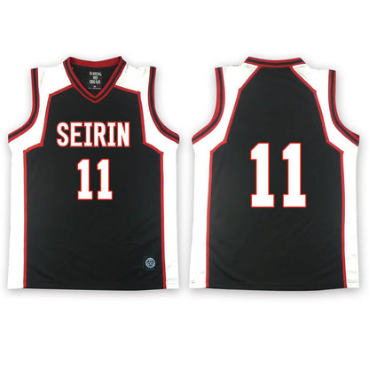 SEIRIN High School Black Jersey No. 10 11 4 5 6 7 8 9 Kuroko's Basketball Cosplay Basketball Uniform