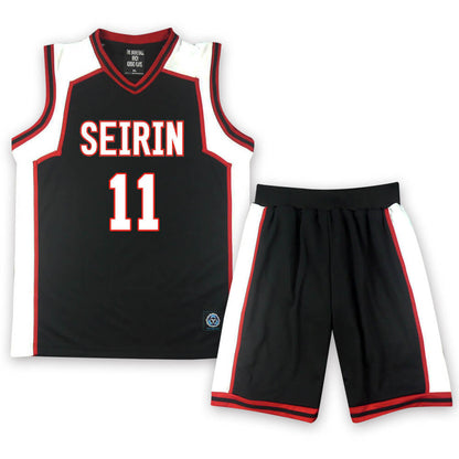 SEIRIN High School Black Jersey No. 10 11 4 5 6 7 8 9 Kuroko's Basketball Cosplay Basketball Uniform