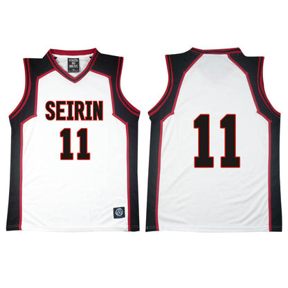 Kuroko's Basketball Jersey SEIRIN School White Vest and Shorts Number 10 11 4 5 6 7 8 9