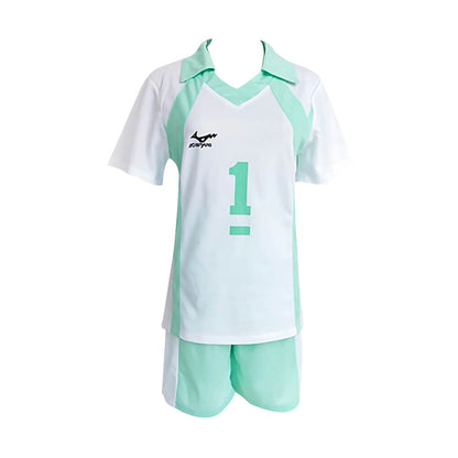 Sports Costumes Uniform Shiratorizawa High School Volleyball Shirt Shorts