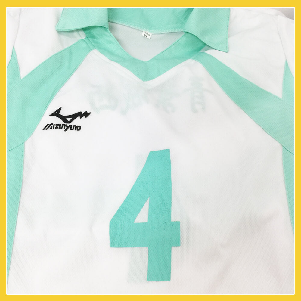 Sports Costumes Uniform Shiratorizawa High School Volleyball Shirt Shorts