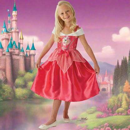 Princess Dress Fairy Tale Constume Girls Party Outfit Halloween Birthday Cosplay Suit