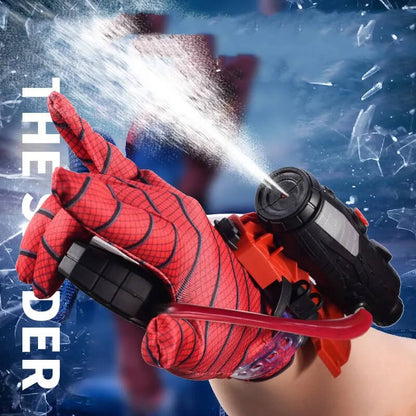 Spider Wrist Water Gun Kids Superhero Toys Launcher Gloves Web Shooter With Wrist Water Sprayer Set