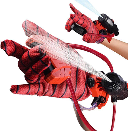 Spider Wrist Water Gun Kids Superhero Toys Launcher Gloves Web Shooter With Wrist Water Sprayer Set