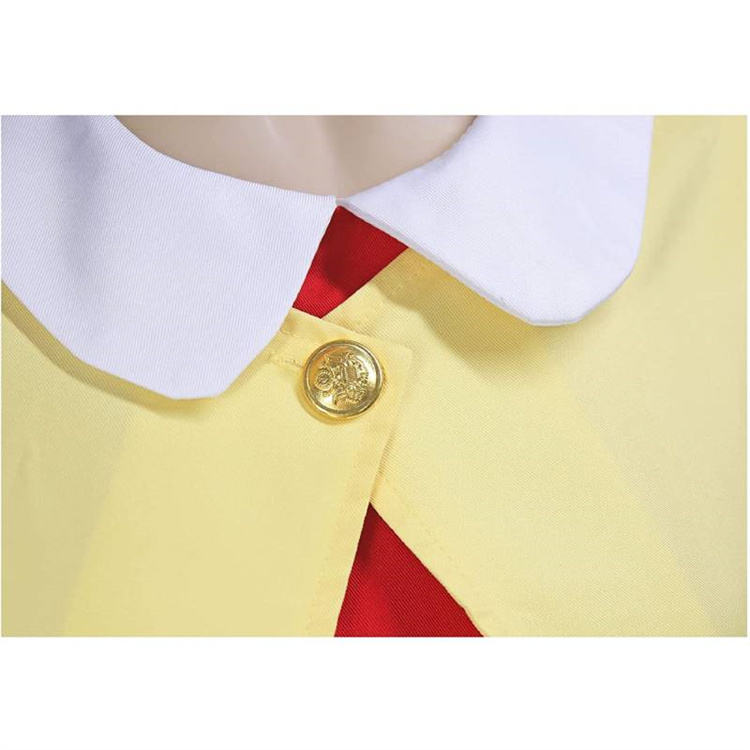 Anya Forger Red and Yellow Dress Anime Costume Halloween Cosplay Outfit