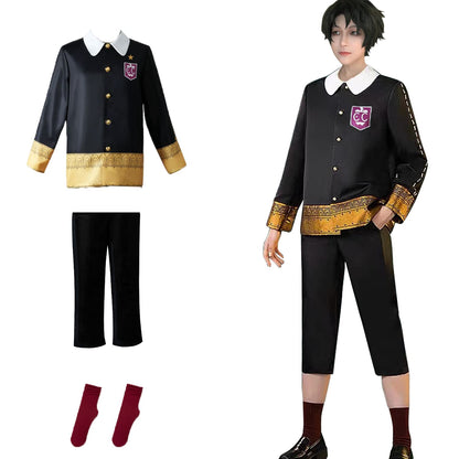 Damian Desmond Outfit Anime Spies Family Cosplay Costume School Uniform