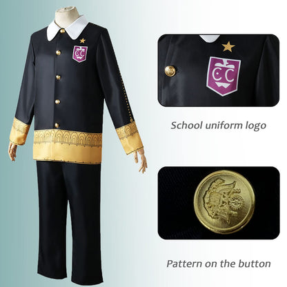 Damian Desmond Outfit Anime Spies Family Cosplay Costume School Uniform