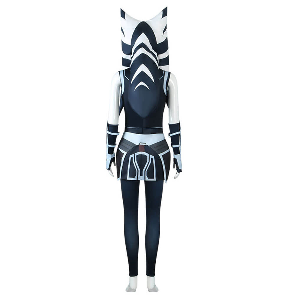 Ahsoka Tano Costume Ahsoka Uniform Accessories Full Set for Halloween Dress Up