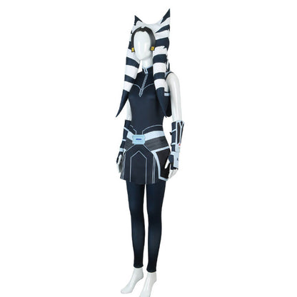 Ahsoka Tano Costume Ahsoka Uniform Accessories Full Set for Halloween Dress Up