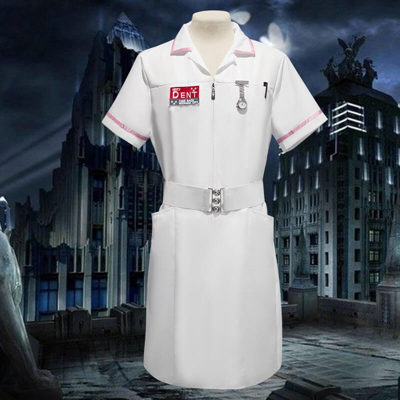 Adult Joker Nurse Costume Unisex Nurses Cosplay Outfit for Halloween Party