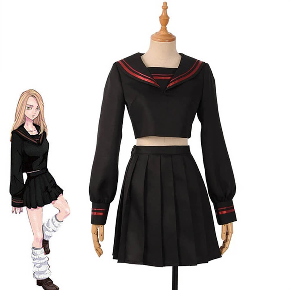 Shiba Yuzuha Costume Tokyo Manga Cosplay Dress Sailor School Uniform