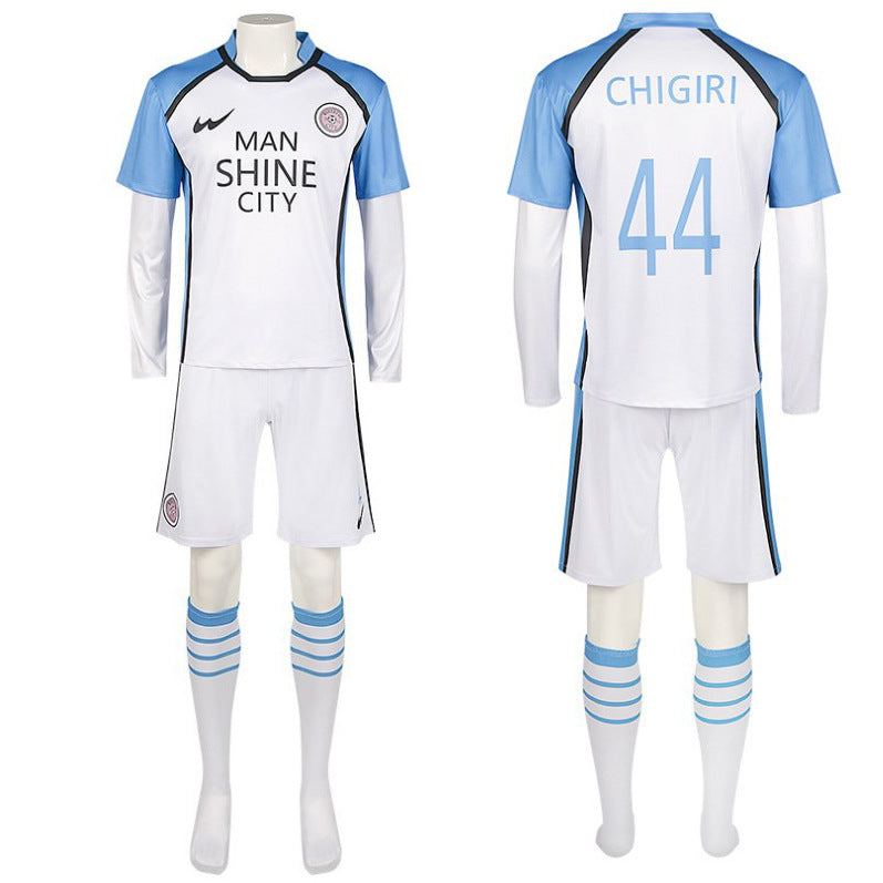 Unisex No.11 Nagi Seishiro Costume Manshine City Football Uniform Hyoma Chigiri Jersey