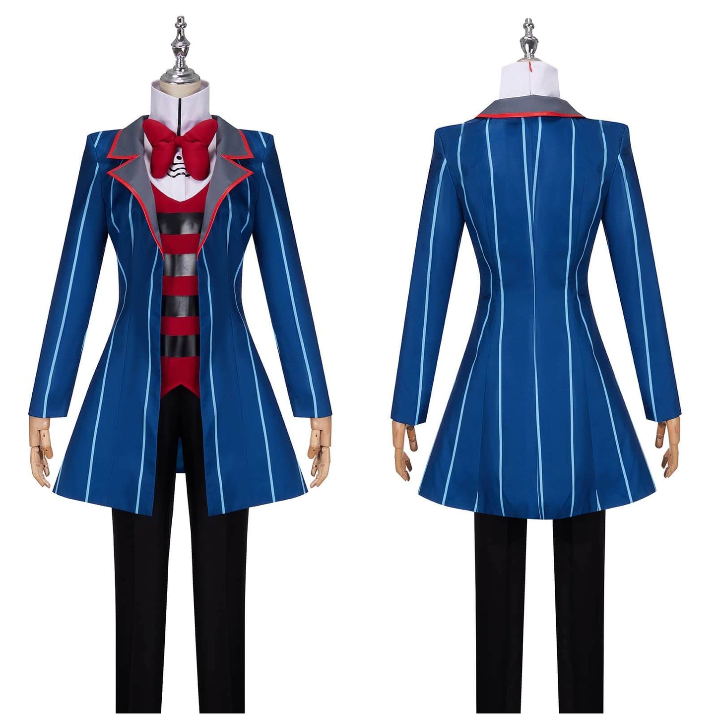 Adult Vox Hazbin Hotel Costume TV Demon Vox Cosplay Outfit Coat Pants and Accessories Full Set for Halloween