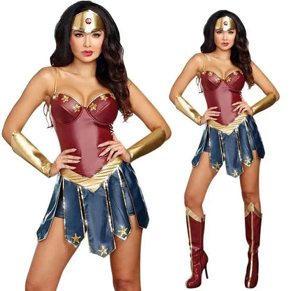 Female Superhero Costume Role-play Women's Cosplay Costume  Party Sexy Women Dress