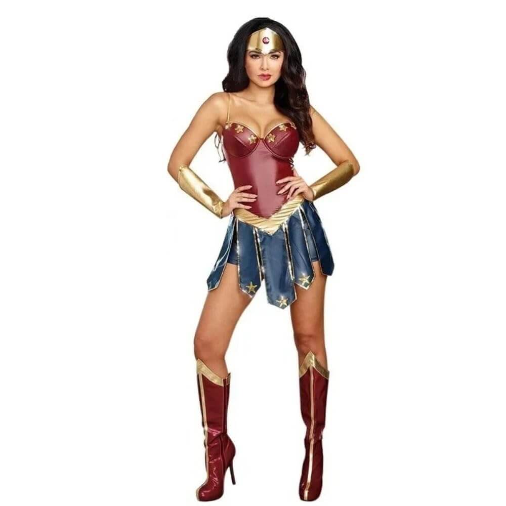 Female Superhero Costume Role-play Women's Cosplay Costume  Party Sexy Women Dress