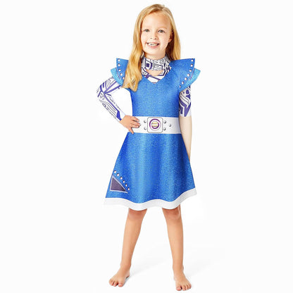 Zombies 3 Addison Alien Dress Kids Cosplay Outfit Halloween Costume