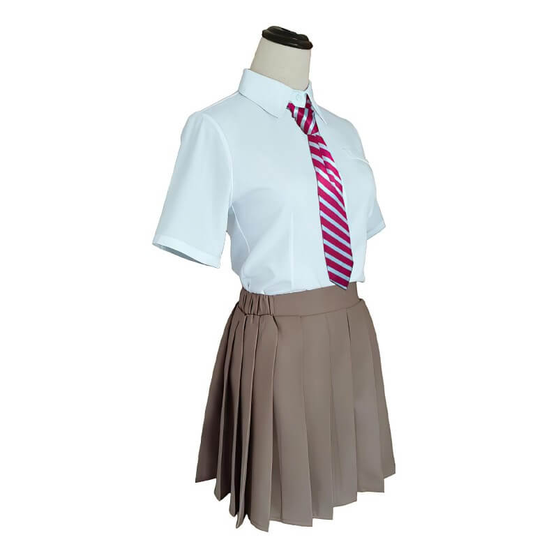 Tachibana Hinata Costume Japanese Girl School Uniform Cosplay Suit Set With Socks