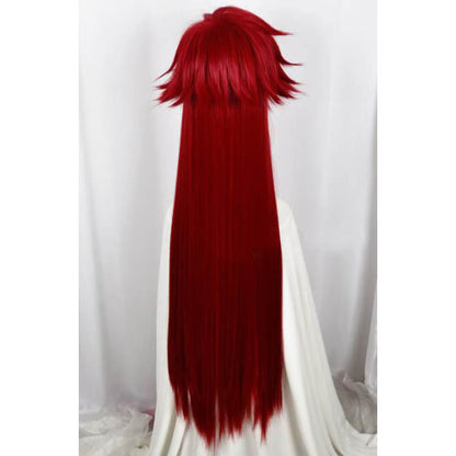 Adult Grell Sutcliff Costume Grim Reaper Grelle Cosplay Outfit Red Uniform with Accessories Full Set