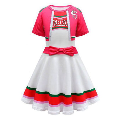 Kids Zombies Cheerleader Costume Addison Cosplay Dress for Girls 2T-10 Year