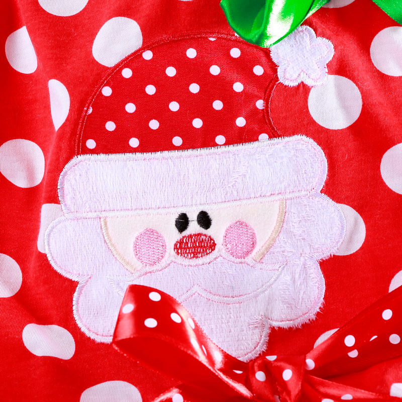 Baby Girls Christmas Red Dress Kids Toddlers Tulle Costume Santa Dress Outfits