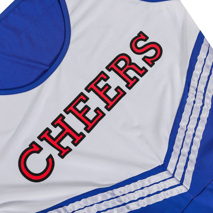 Adult Cheerleader Costume High School Girls Cheerleader Uniforms Cheer Dress Pom Poms Socks