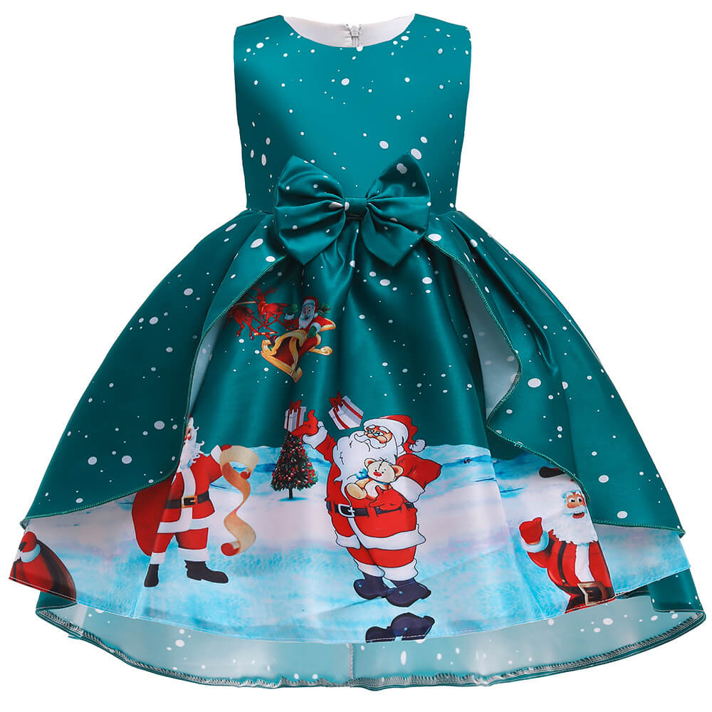 Girls Christmas Dress A Line Princess Party Dress Christmas Costume for Kids 3-8 Years