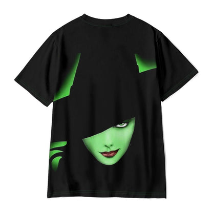 Kids Adults Wicked Costume Green Elphaba T-shirt Daily Wear Cosplay Short Sleeve Shirts