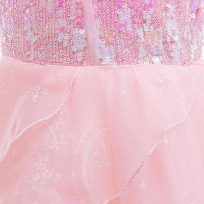 Girls Glinda Dress The Good Witch Pink Glinda Outfit Wicked Cosplay Costume 4-12 Years Old