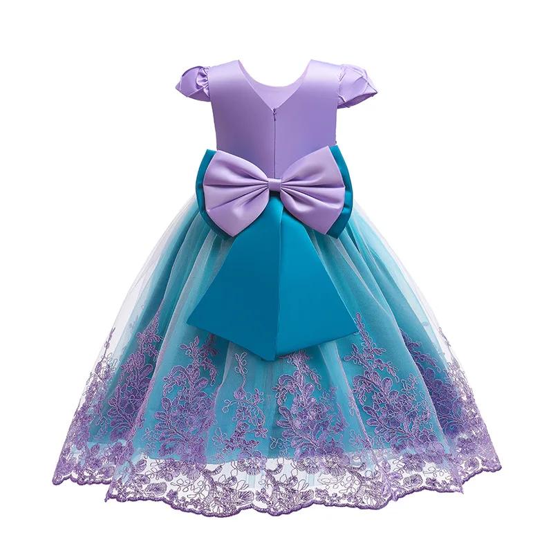 Girls Mermaid Light Up Dress Ariel Princess LED Party Outfit Tulle Seamaid Halloween Costume