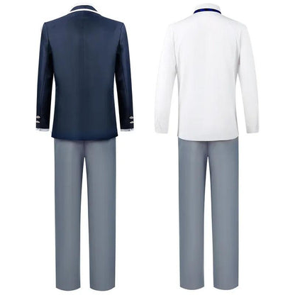 Mens Isagi School Uniform Blue Cosplay Costume Isagi Yoichi Halloween Carnival Outfit