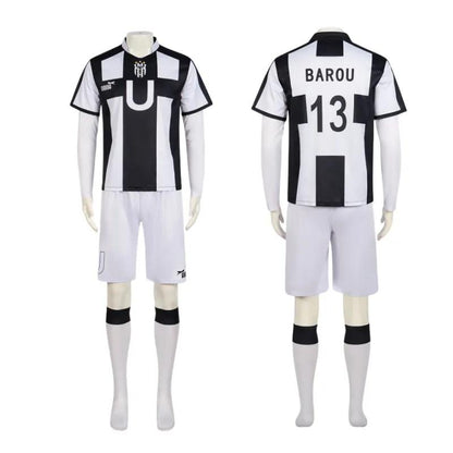 Shoei Baro No.13 White Jersey Unisex Adult Ubers Football Team Uniform