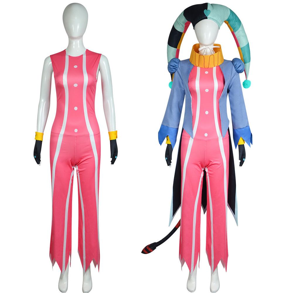 Fizzarolli Cosplay Costume Fancy Fizz Dress Up Jumpsuit with Hat and Coat