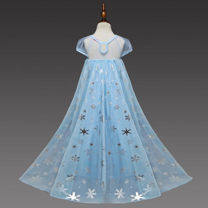 Light Up Dress For Elsa Girls Princess Dress Snow Queen Birthday Dress Party Dress