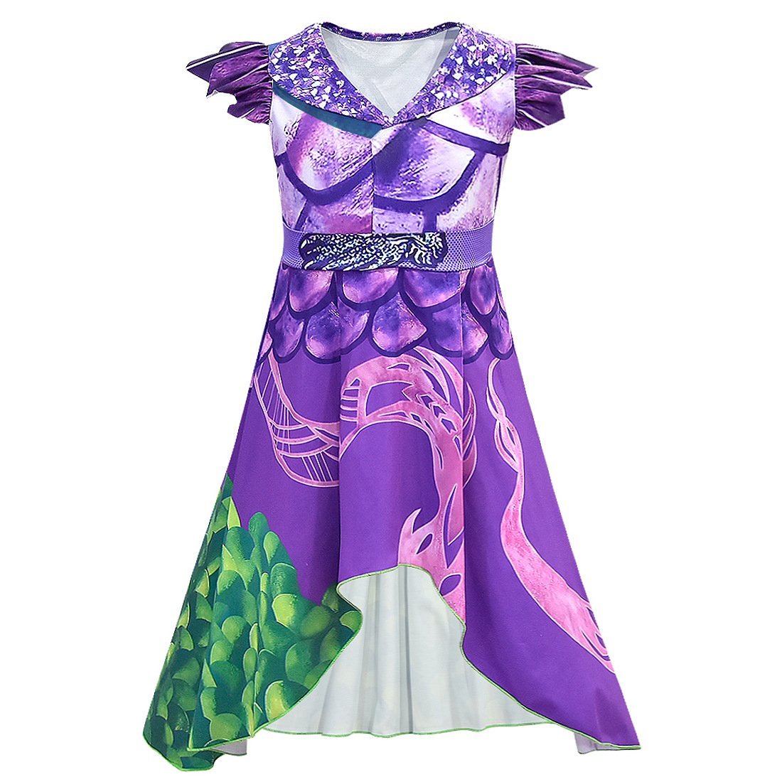 Adult Mal Dress Dragon Queen Cosplay Costume Women Halloween Party Outfit