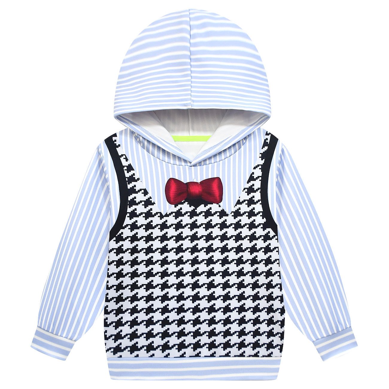 Kids Fear Costume Hoodie Pants and Mask 3pcs Suit Casual Sweatshirt for Daily Wear