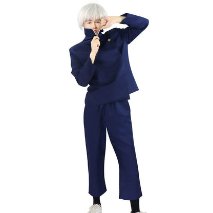 Inumaki Toge Costume Halloween Cosplay Outfit Jacket Pants and Wig Full Set