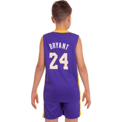 Kids and Adults KOBE #24 Basketball Jersey Star-matched Uniform Shirts and Shorts