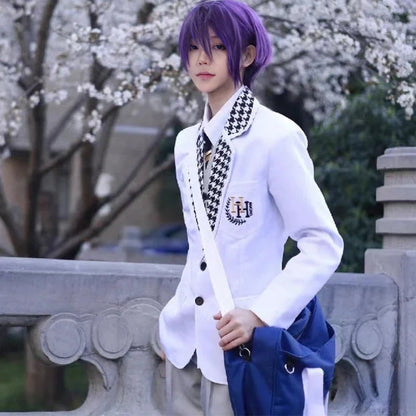 Reo Mikage School Uniform Halloween Cosplay Costume Adult Men Women White Suit