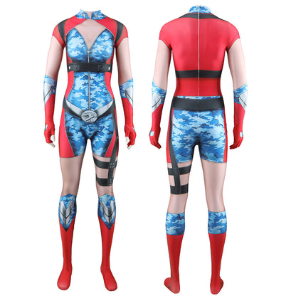 Women Firecracker Costume Boys S4 Superhero Sexy Cosplay Bodysuit for Halloween Party