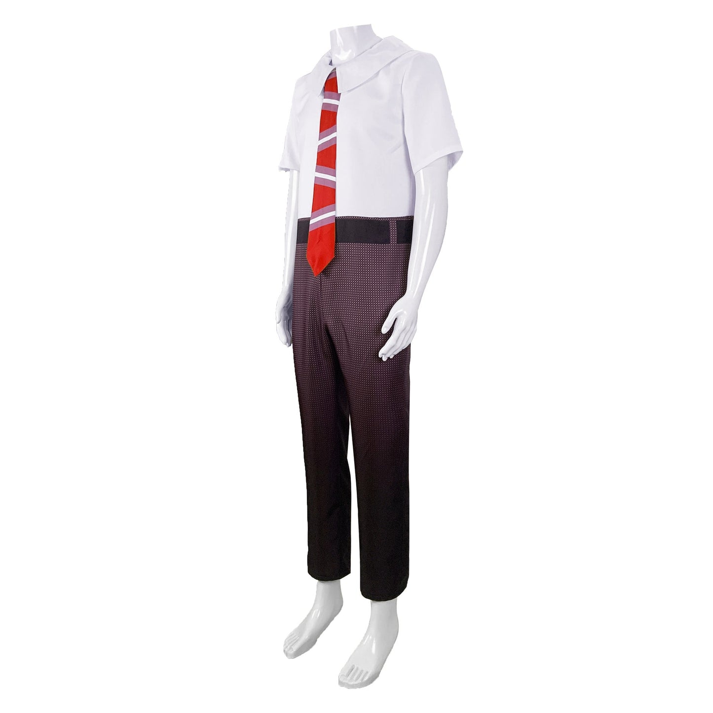 Anger Costume Inside 2 Anger Cosplay Jumpsuit with Tie and Gloves Full Set For Kids and Adults