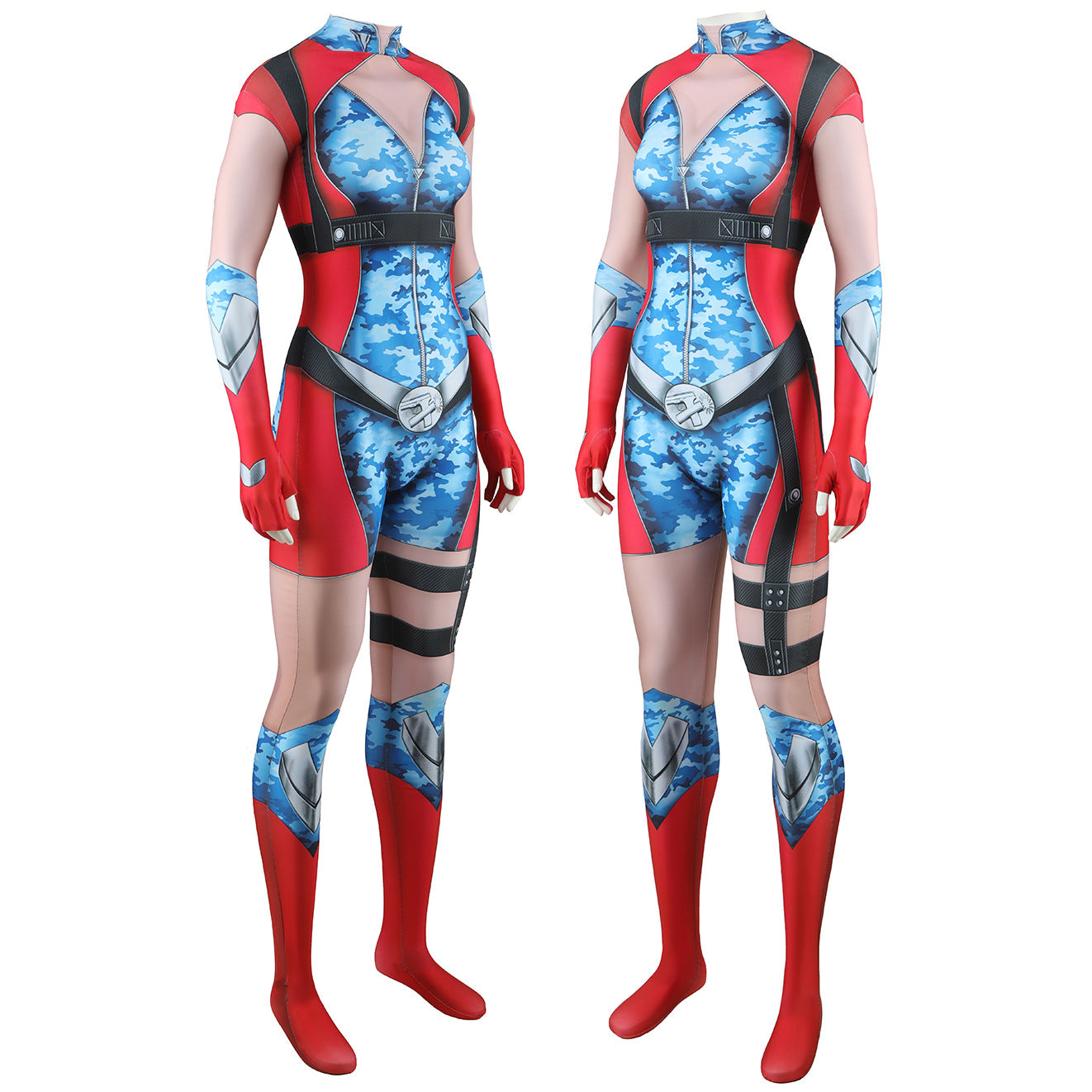 Women Firecracker Costume Boys S4 Superhero Sexy Cosplay Bodysuit for Halloween Party