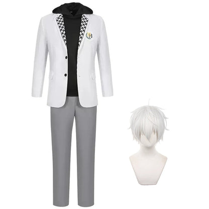 Nagi Seishiro Costume Black Hoodie School Uniform Full Set Nagi Cosplay Outfit with Wig