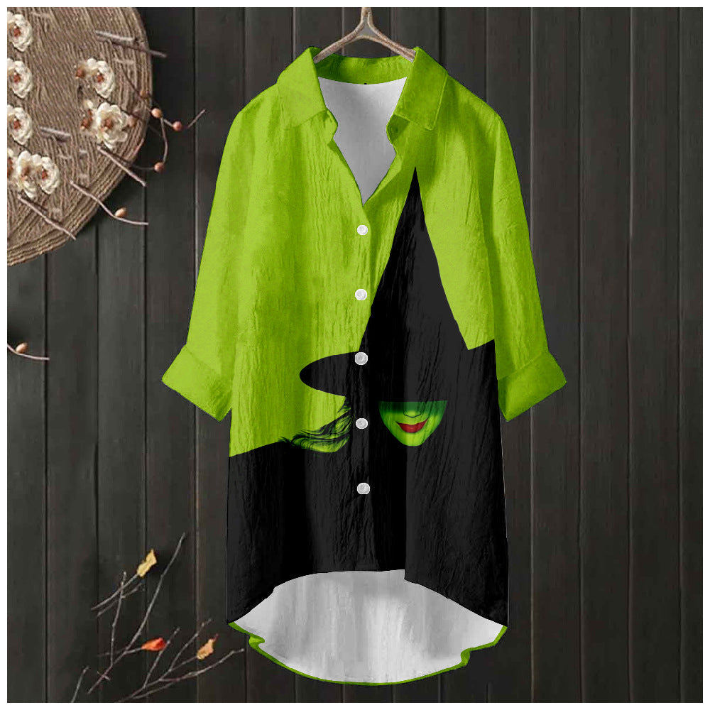 Women Wicked The Witch Costume Plus Size Elphaba Shirt Sweatshirt for Daily Wear