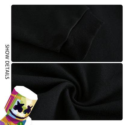 Kids DJ Marshmallow Hoodie Pants Light Up Helmet Multi-color Marsh-Mello Cosplay Outfits