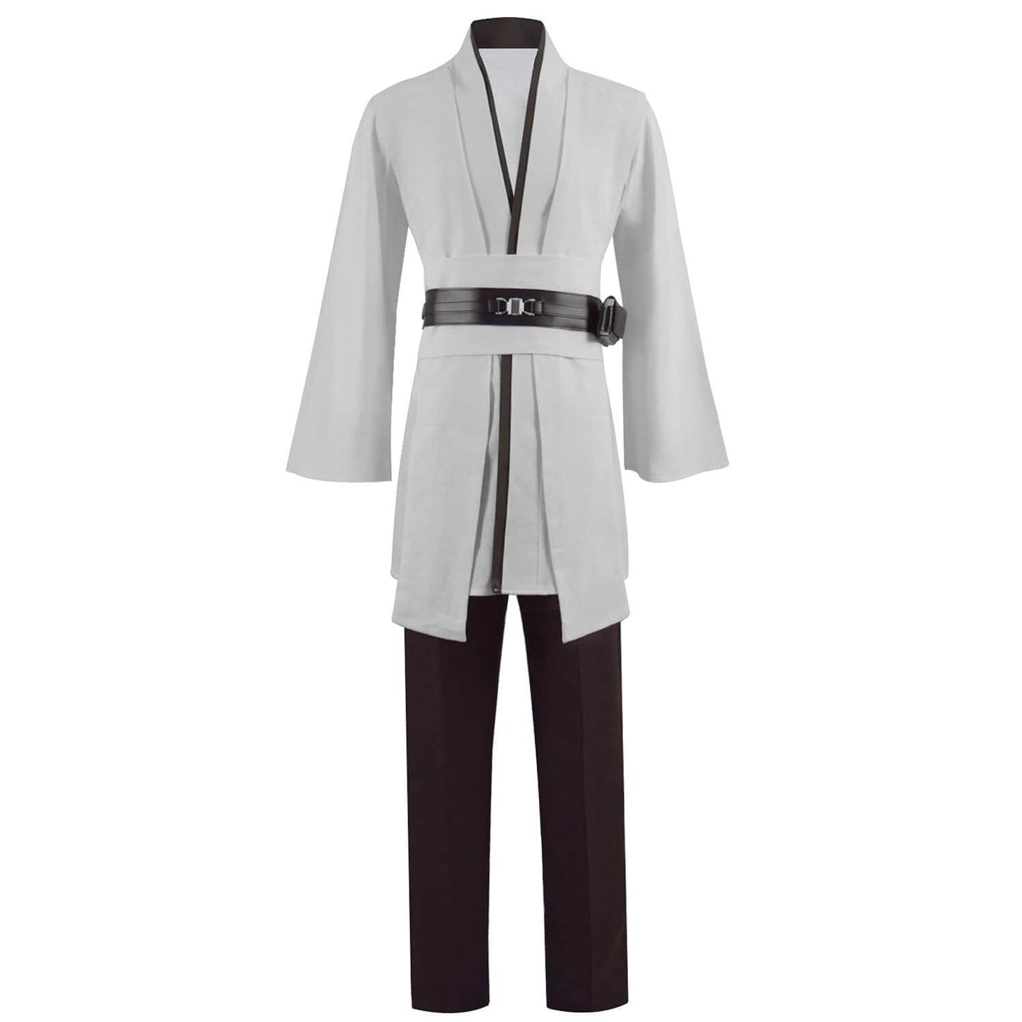 Adult Jedi Robe Obi Wan Kenobi Tunic Cosplay Uniform Hooded Cloak Full Jedi Costume