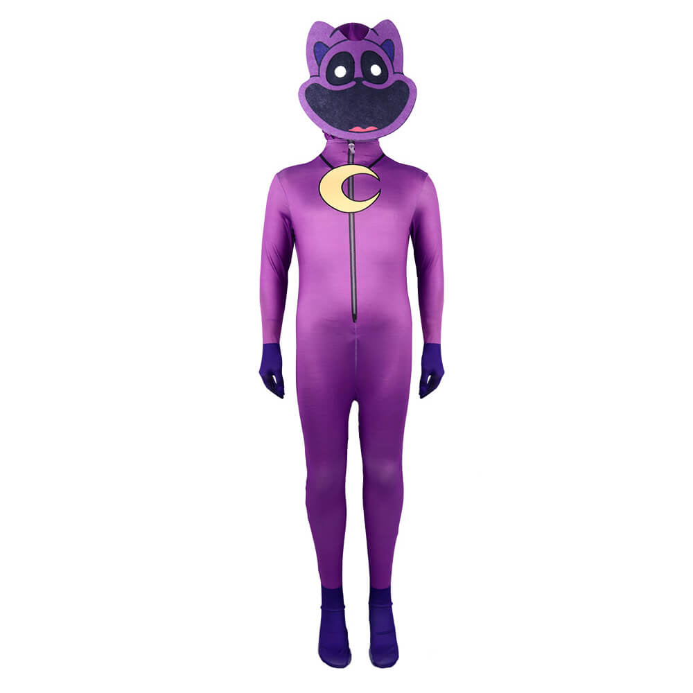 Kids Catnap Costume Smiling Critters Catnap Cosplay Zentai and Helmet